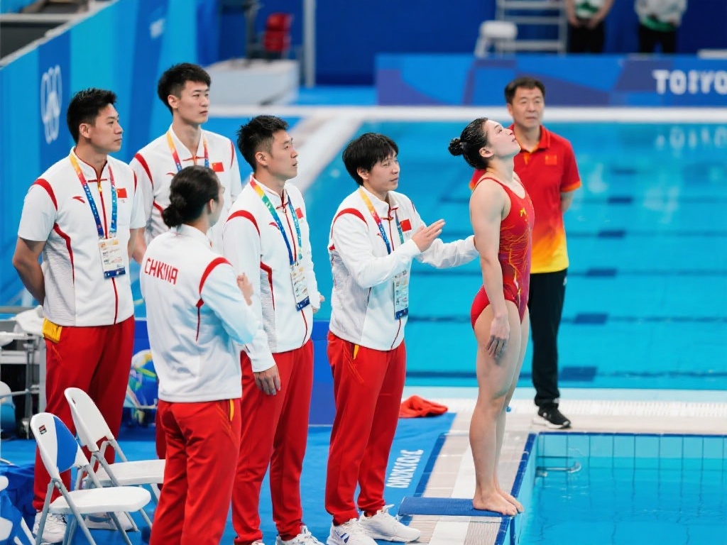 此外，他们的教练团队也在背后默默支持。从